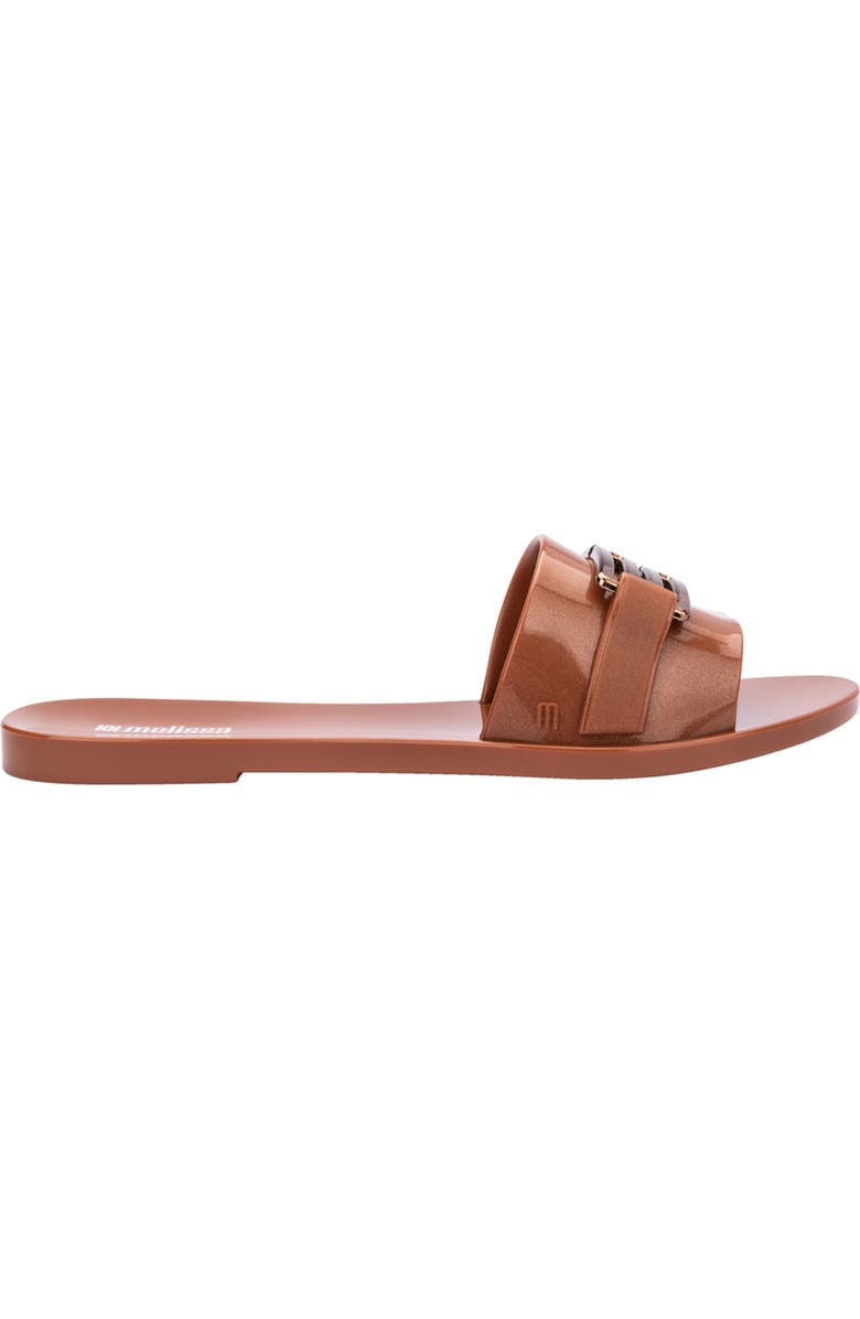 Melissa Babe Slide Sandal, Alternate, color, Brown