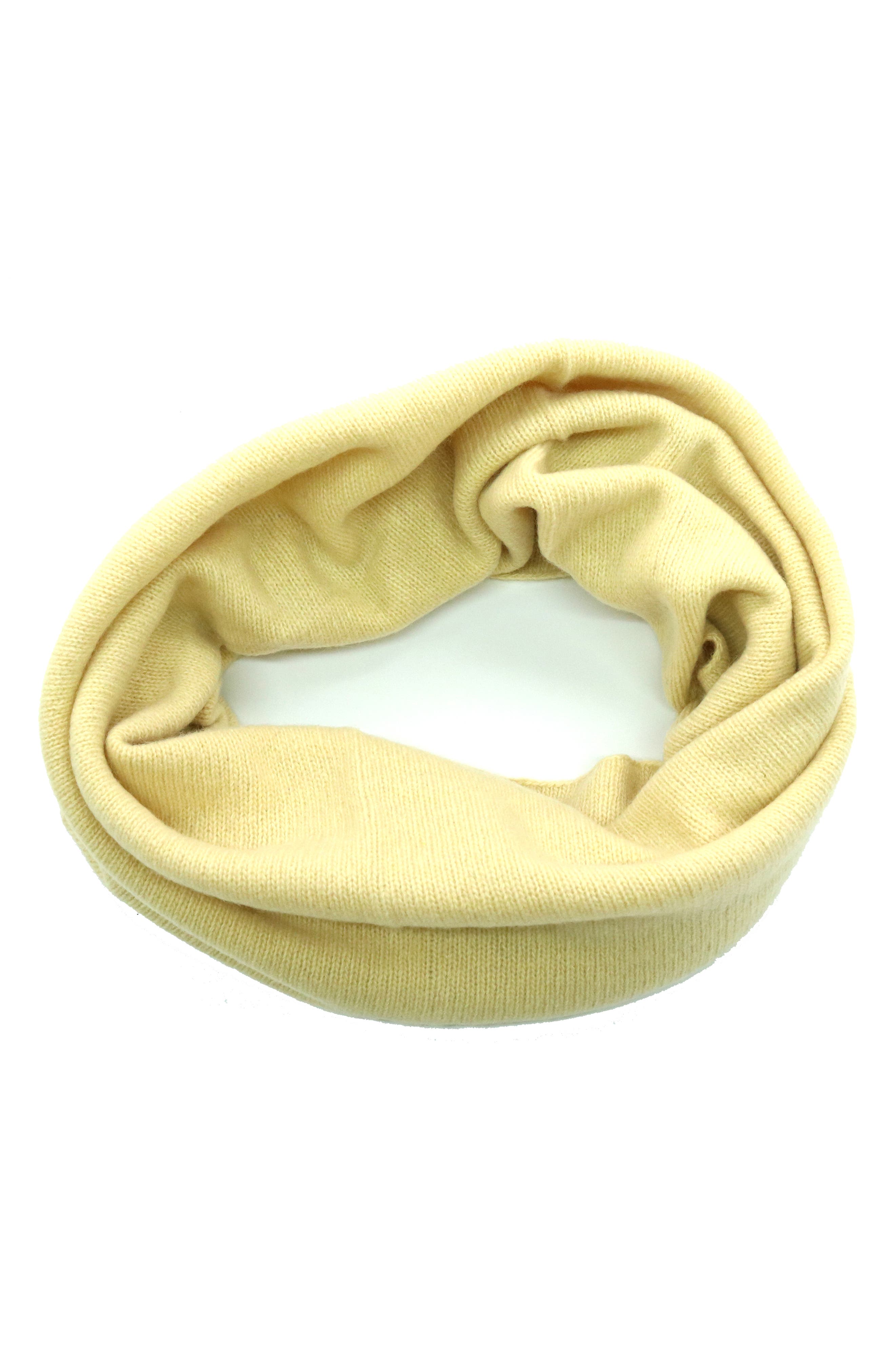 Portolano Cashmere Neck Warmer In Yellow