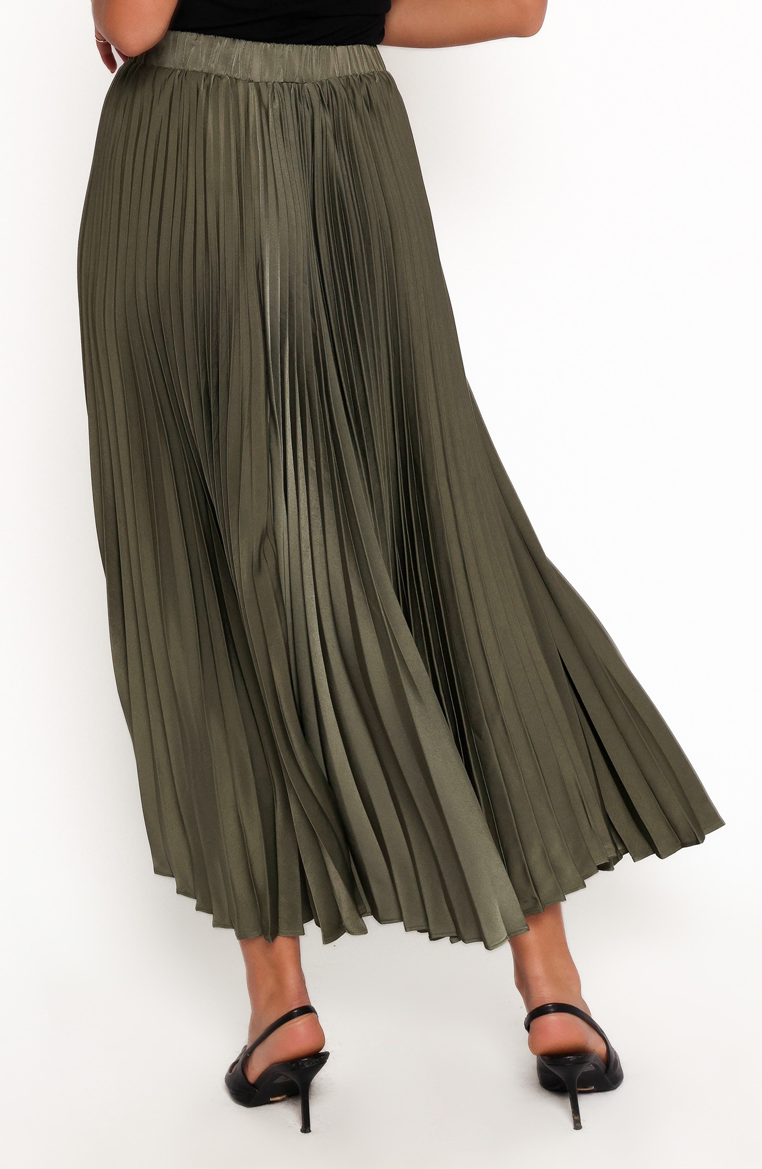 Petal & Pup Polina Pleated Maxi Skirt (Women) | Nordstromrack