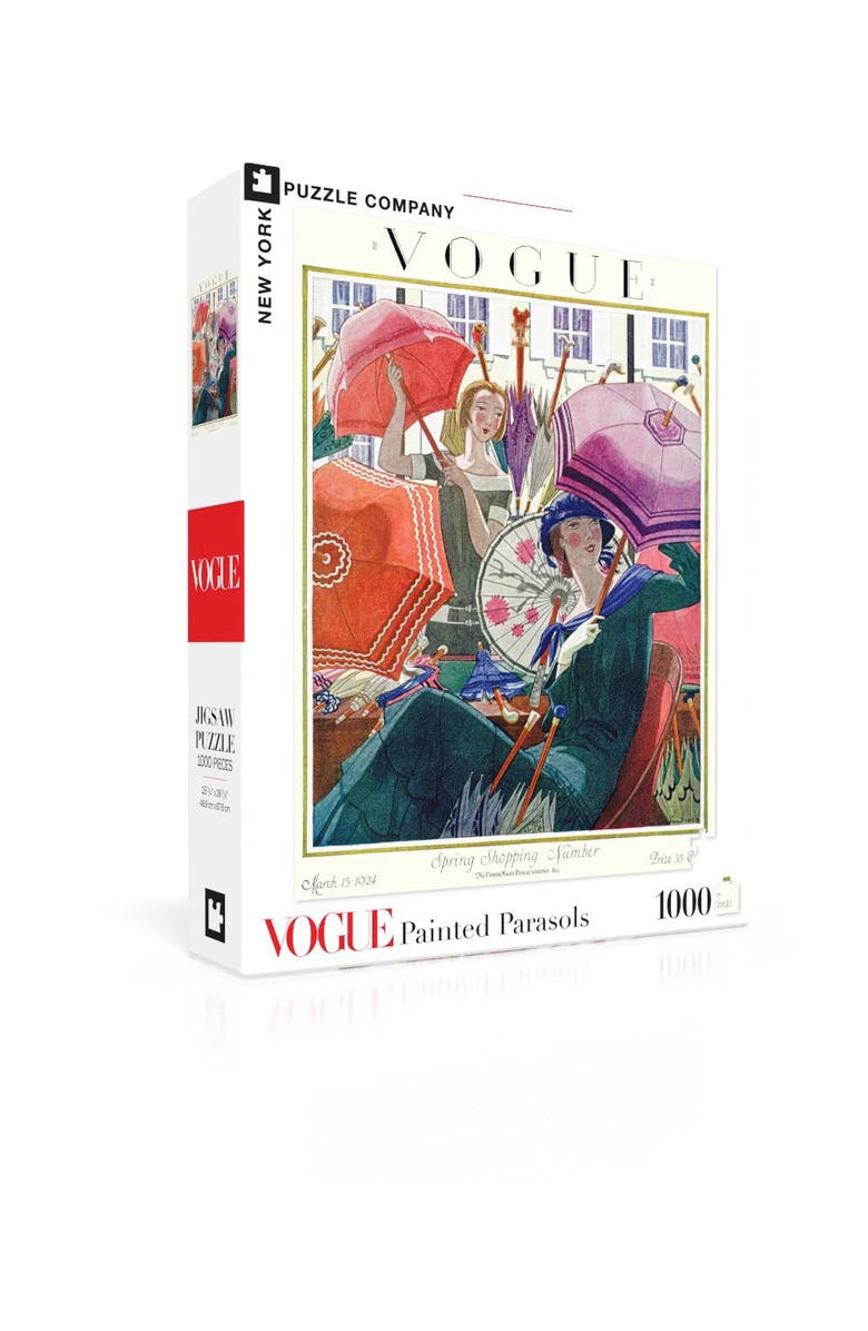 NEW YORK PUZZLE COMPANY Painted Parasols 1000 Piece Puzzle, Alternate, color, 
