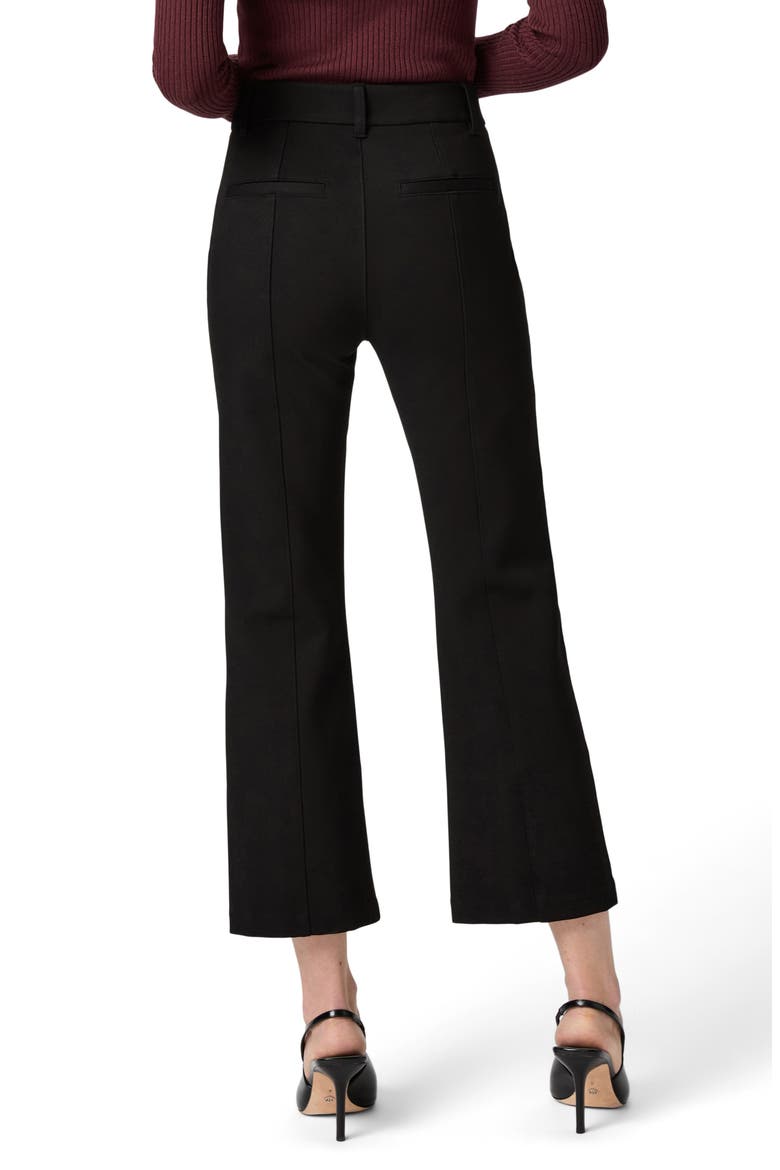 Nixie Ankle Flare Ponte Pants, Alternate, color, BLACK