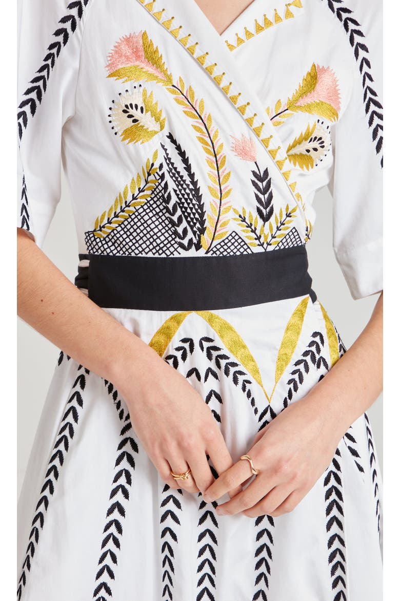 Juniper Wrap Dress, Alternate, color, White