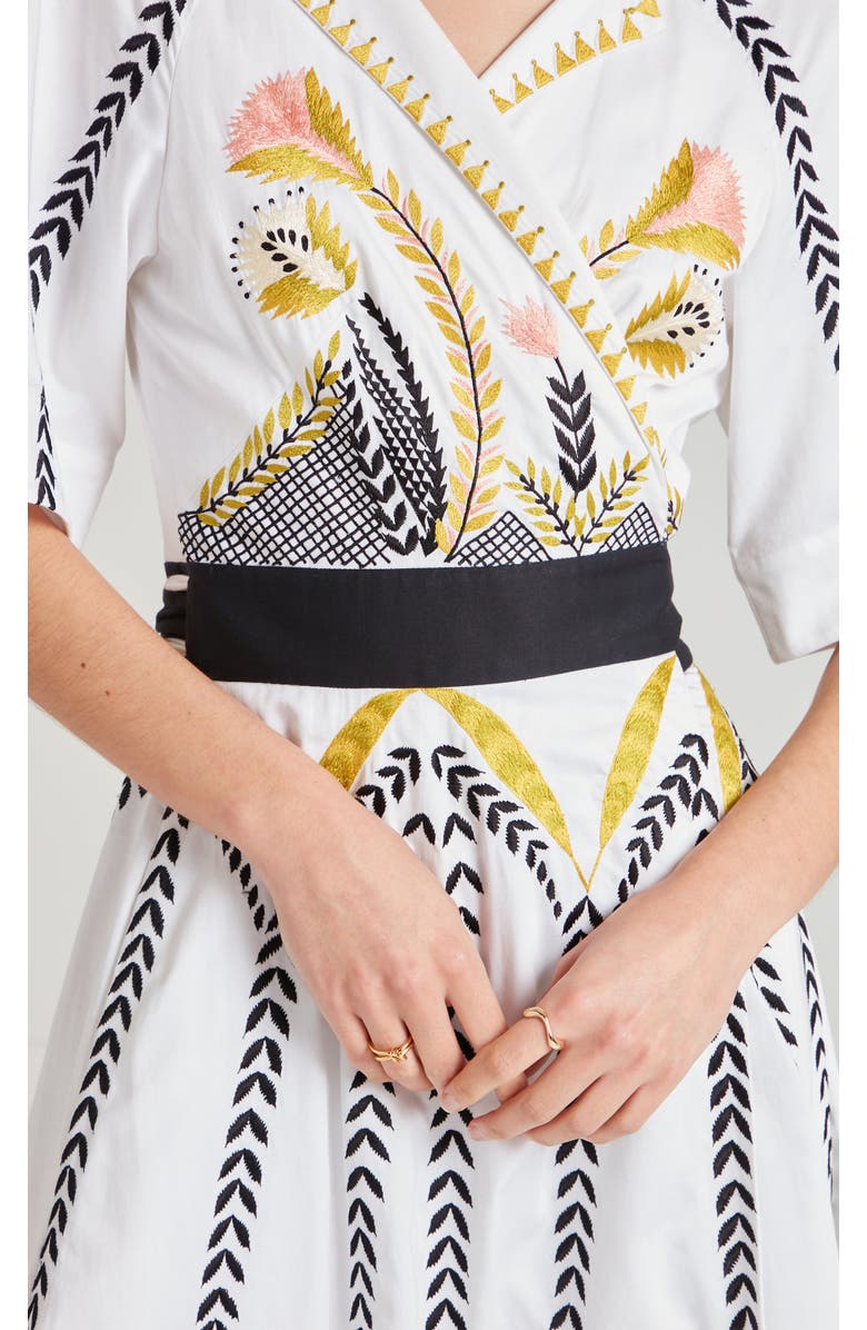 Temperley London Juniper Wrap Dress, Alternate, color, White