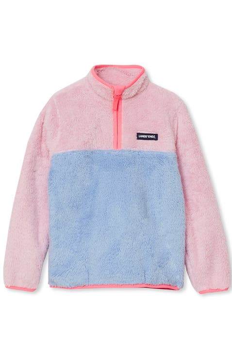 Kids Heritage Fleece Quarter Zip Pullover Top