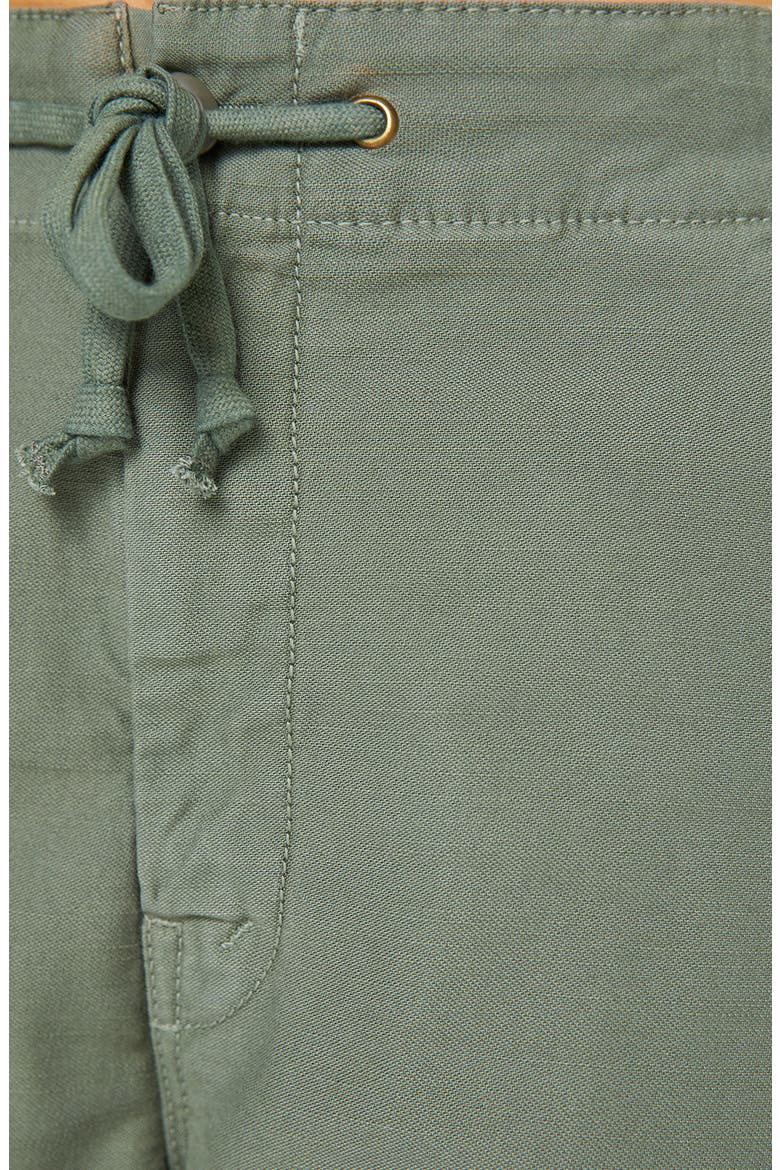 The Free Fall Frayed Hem Cargo Drawstring Shorts, Alternate, color, SIR YES SIR MILITARY GREEN