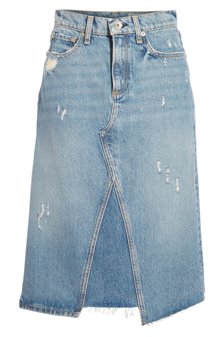 Denim Skirt, Alternate, color, ARENA