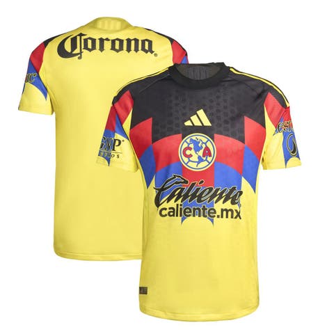 Men's adidas Yellow Club America 2025/26 Home Authentic Jersey