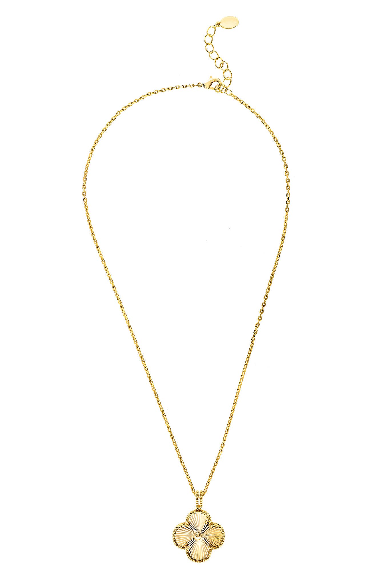 RIVKA FRIEDMAN Clover Pendant Necklace