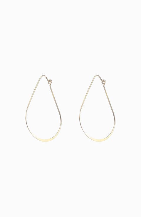 Zoey Hoop Earrings Classic Minimalist Everyday