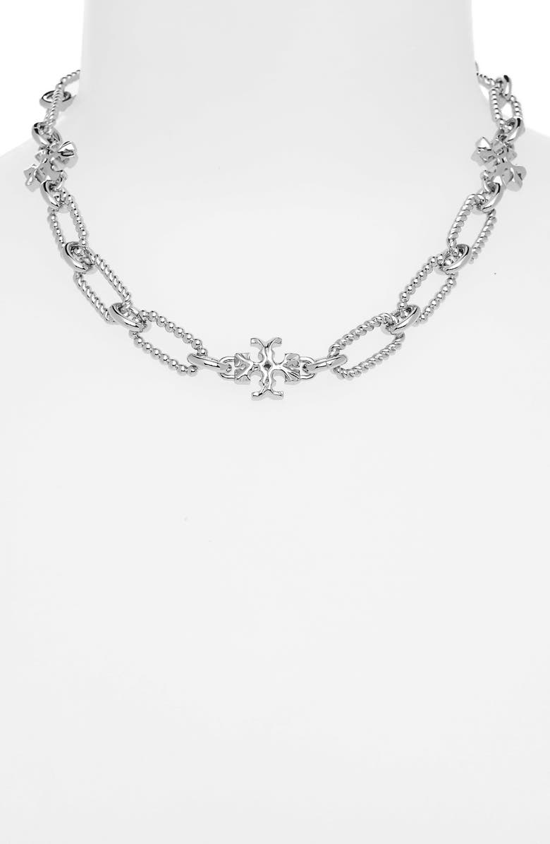 Tory Burch Roxanne Beaded Chain Necklace, Alternate, color, 