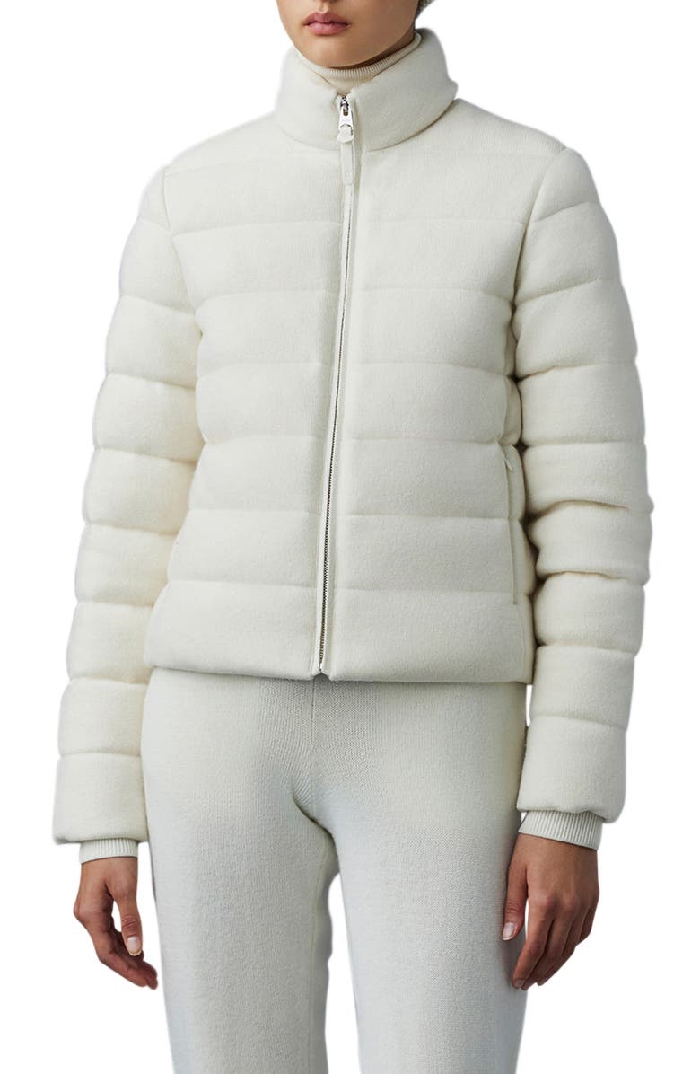 Mackage Melia Wool & Cashmere Blend Down Puffer Coat, Main, color,