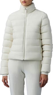 Mackage Melia Wool & Cashmere Blend Down Puffer Coat