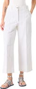 Akris punto Chiara Cotton Fil Coupé Crop Wide Leg Jeans