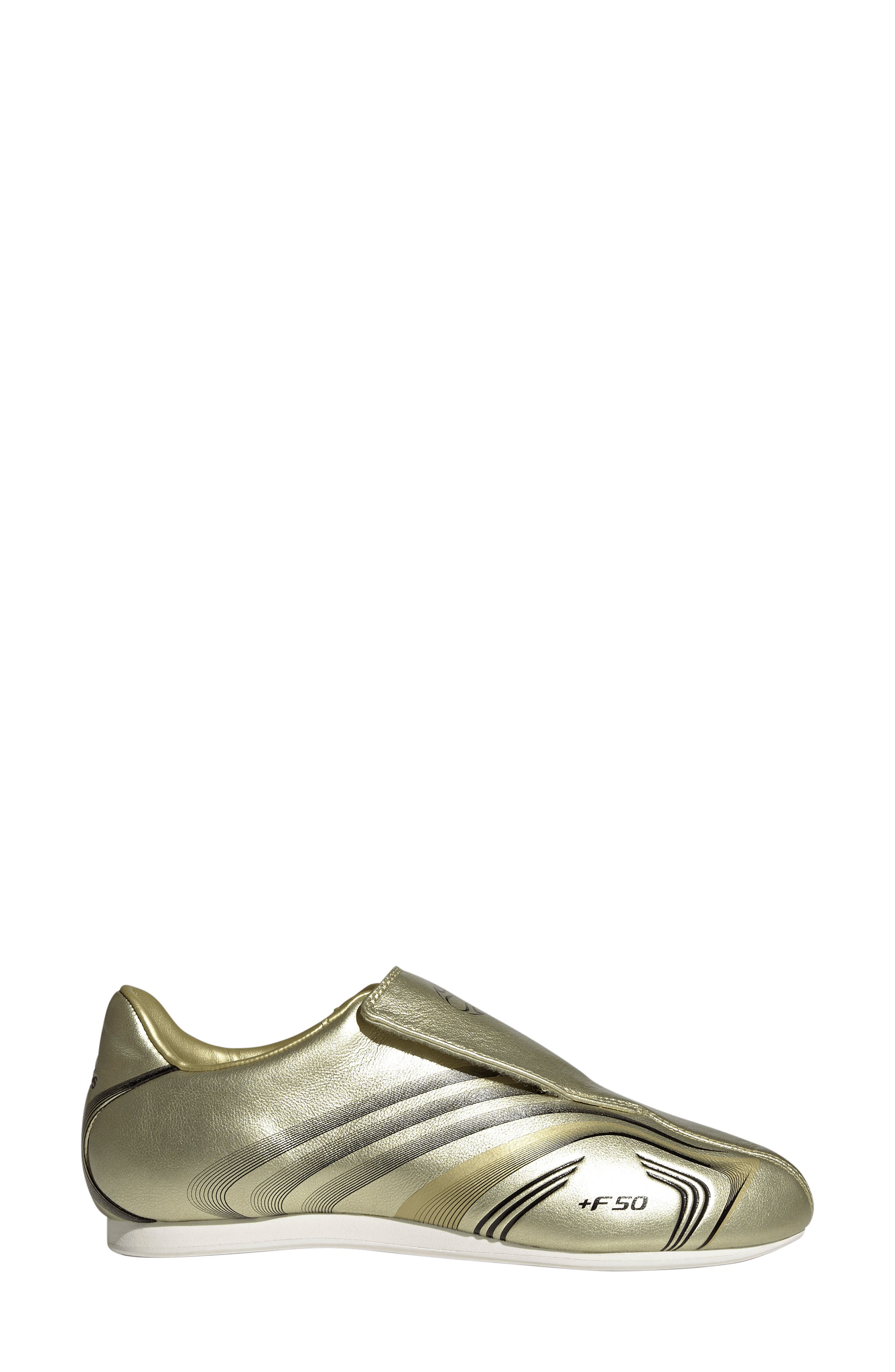 adidas Taekwondo F50 Sneaker, Alternate, color, Gold / Black/ Off White