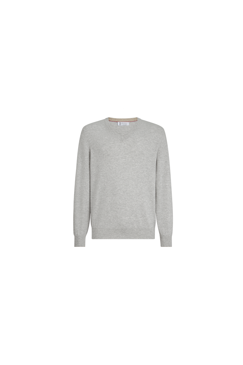 Cashmere sweater, Alternate, color, Pebble
