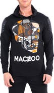 Maceoo Skull Black Hoodie