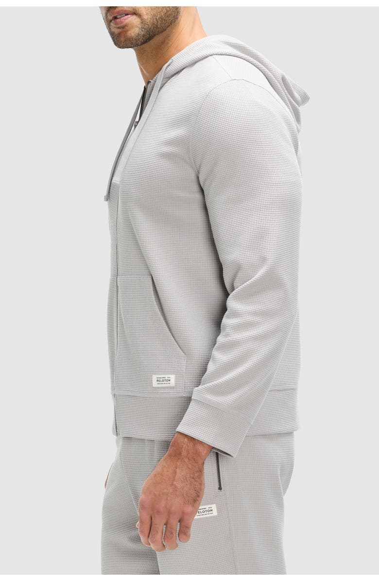 Peloton Waffle Full Zip Hoodie, Alternate, color, Mist
