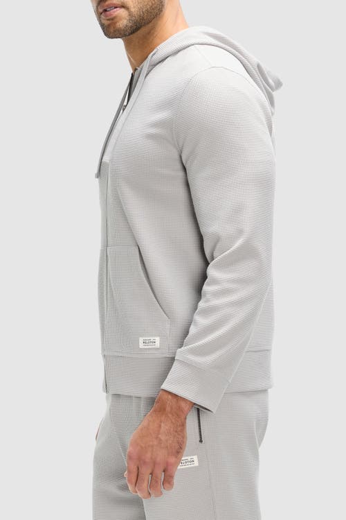 Peloton Waffle Full Zip Hoodie In Mist