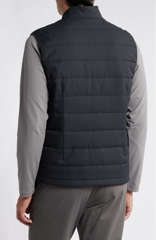 Shop Mizzen + Main Mizzen+main Quilted Vest In Black Solid