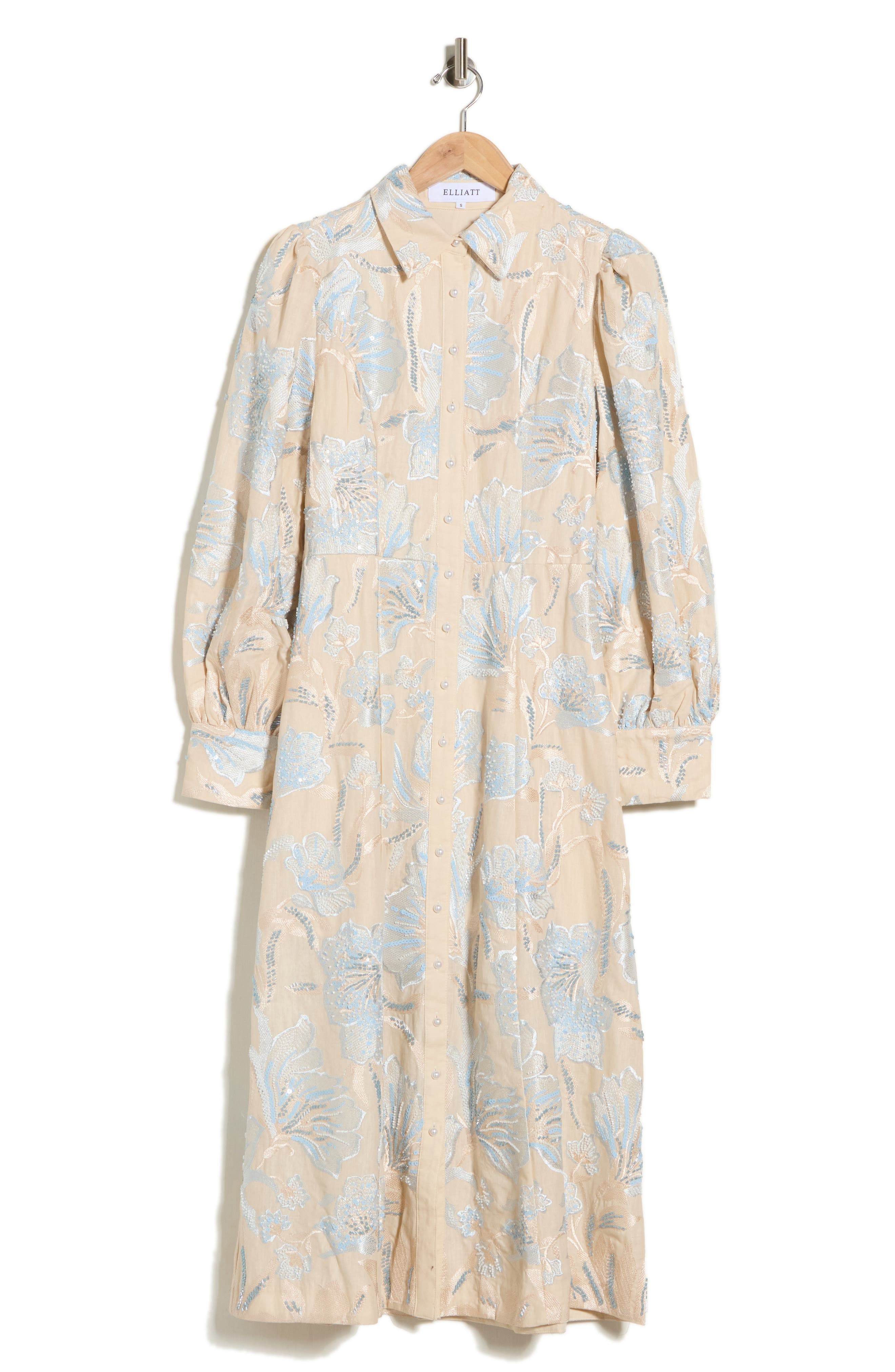 Nia Cotton & Linen Long Sleeve Shirtdress