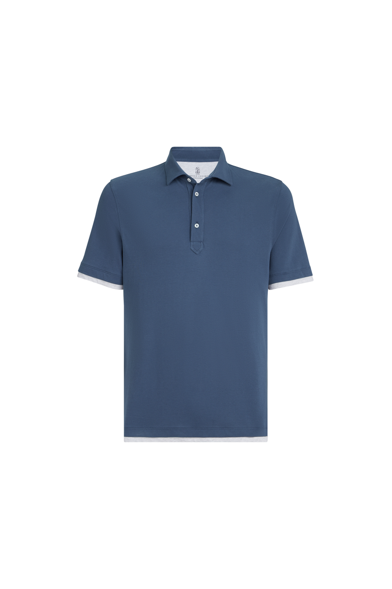 Piqué polo shirt, Alternate, color, Azure
