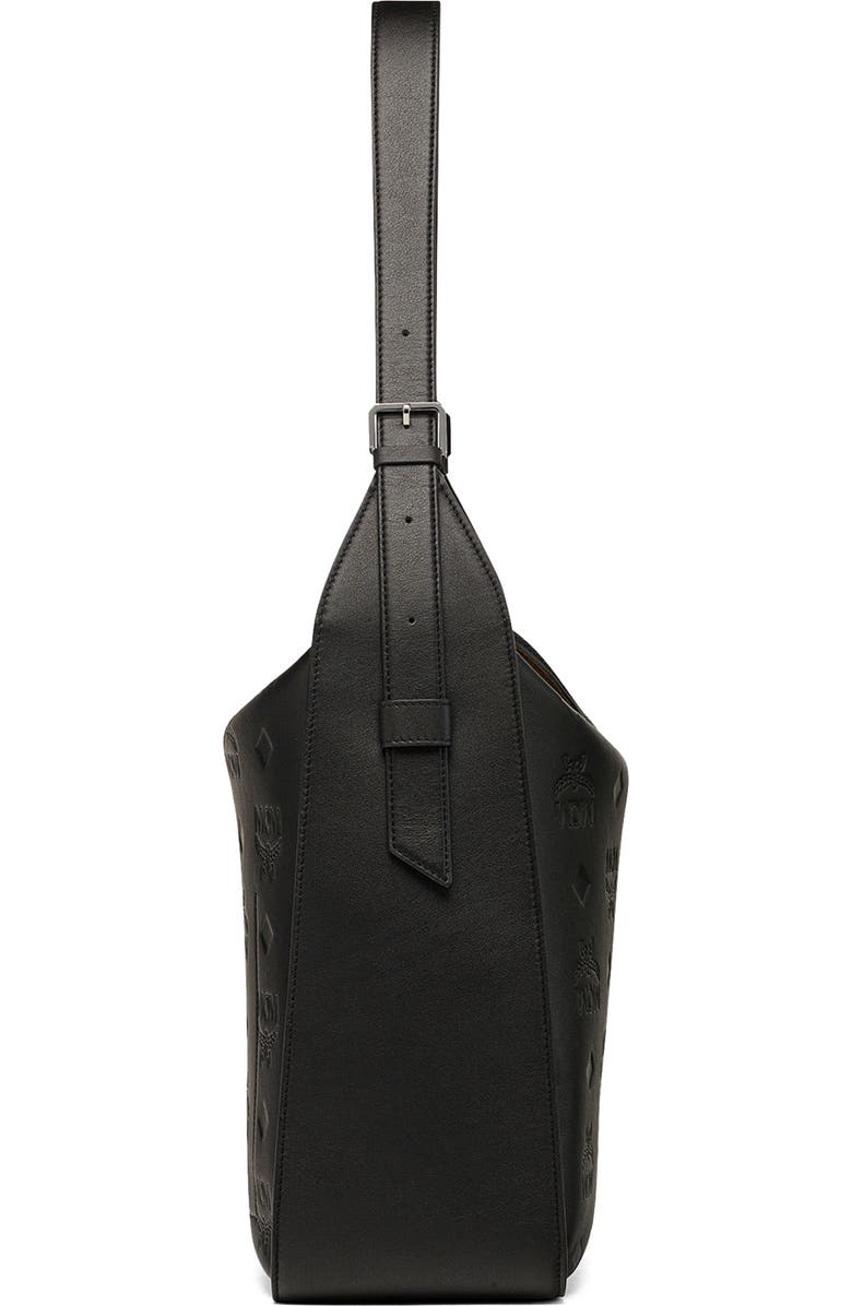 MCM Large Aren Leather Hobo Bag, Alternate, color,