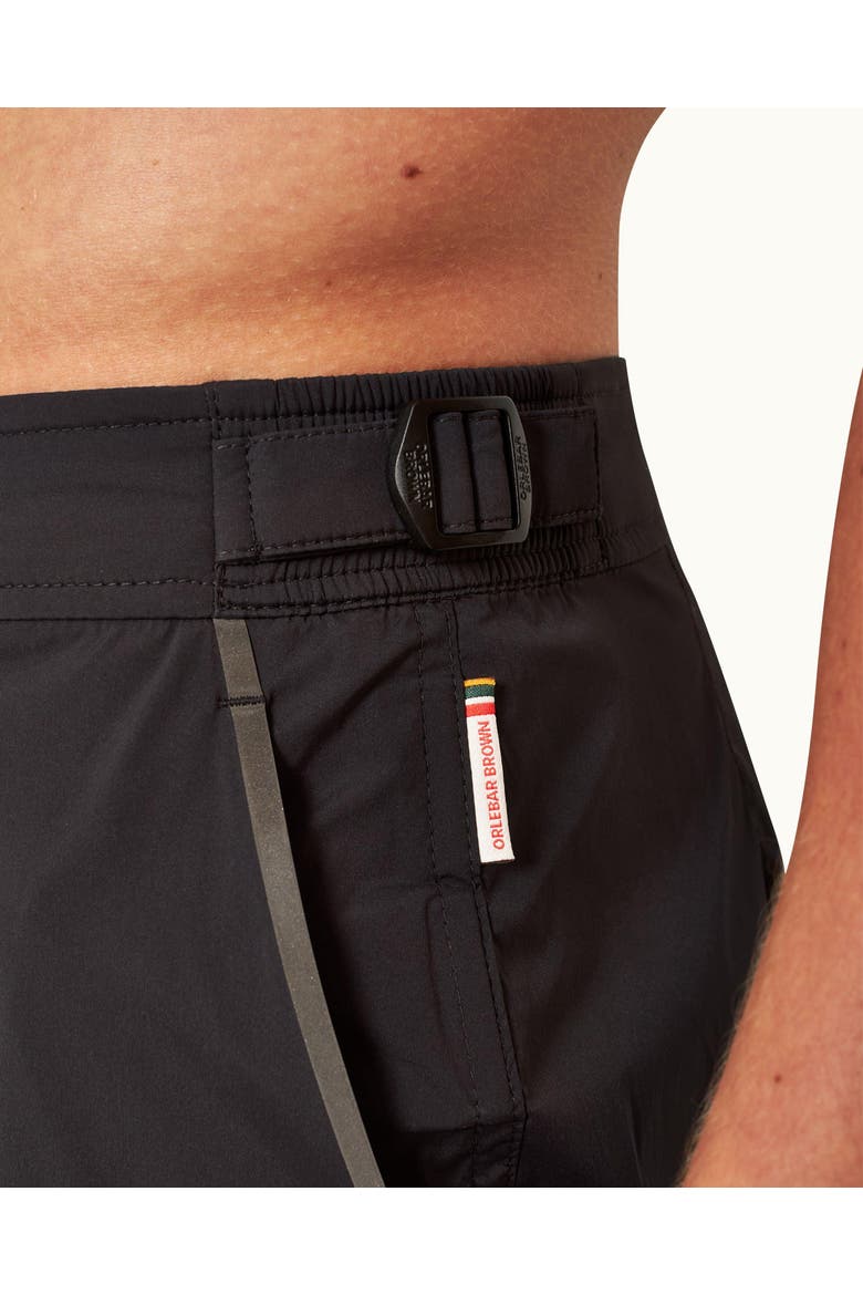 Bulldog Mid-Length Swim Shorts, Alternate, color, Black