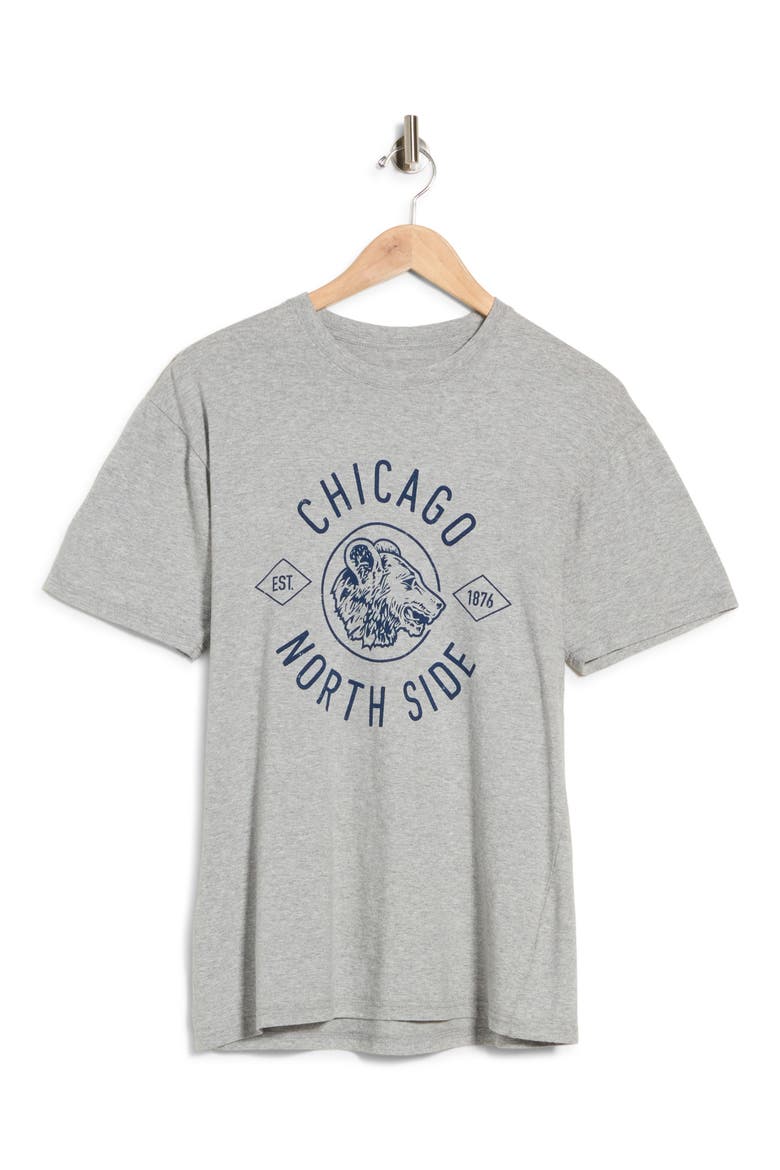 Chicago Cubs North Side Graphic T-Shirt, Alternate, color, HEATHER GREY