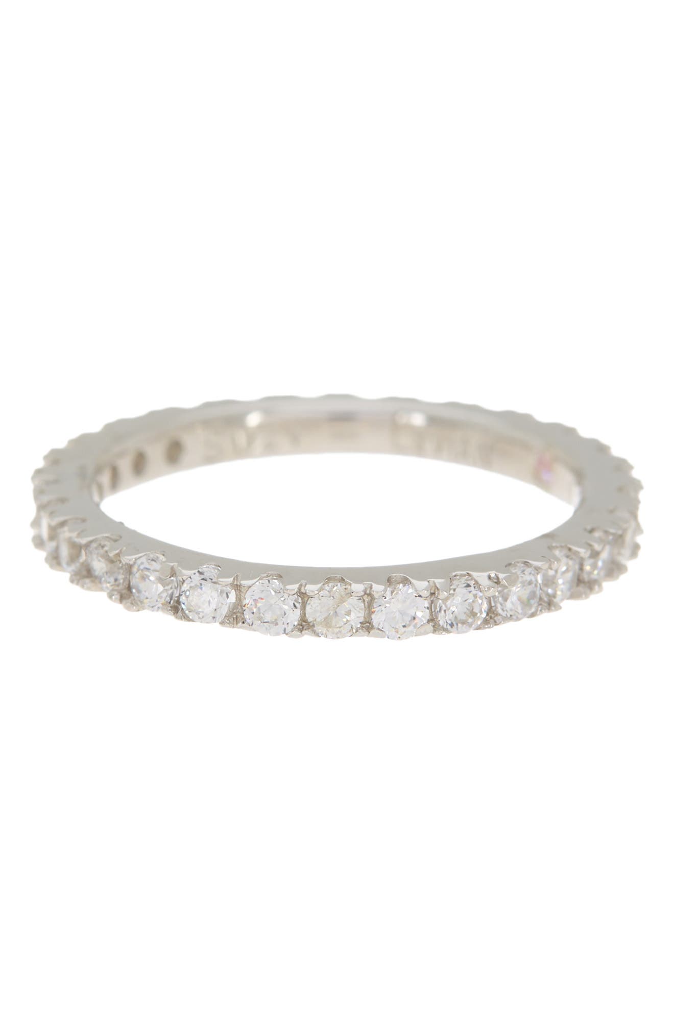 SUZY LEVIAN Sterling Silver Cubic Zirconia Eternity Ring