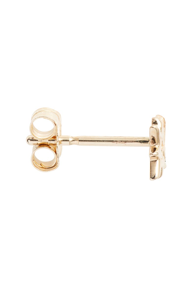 Jac & Jo Diamond Starburst Single Stud Earring, Alternate, color, GOLD