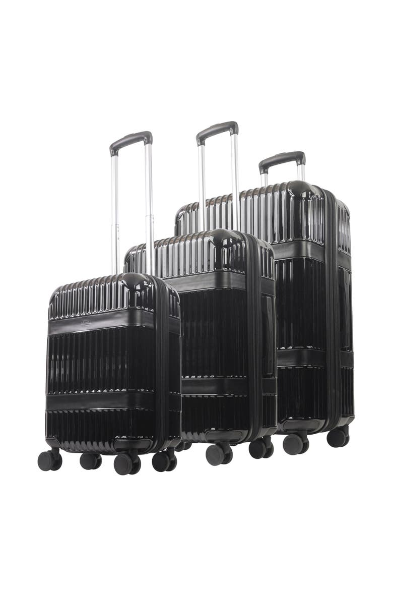 The Bedford 3-Piece Hardcase Luggage Set, Main, color, BLACK