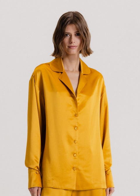 Silk Button Up Shirt