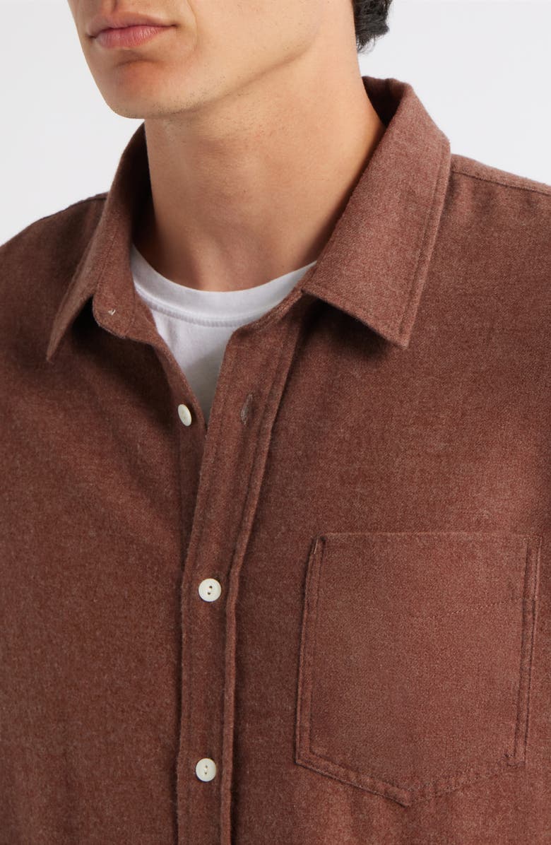 Rails Runson Relaxed Fit Flannel Button-Up Shirt, Alternate, color, Mahogany Heather