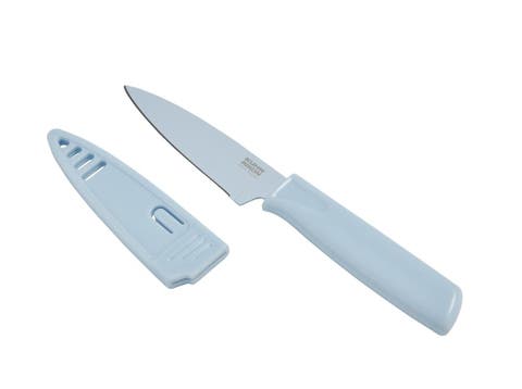 Colori 4 Inch Paring Knife With Sheath, Sea Salt