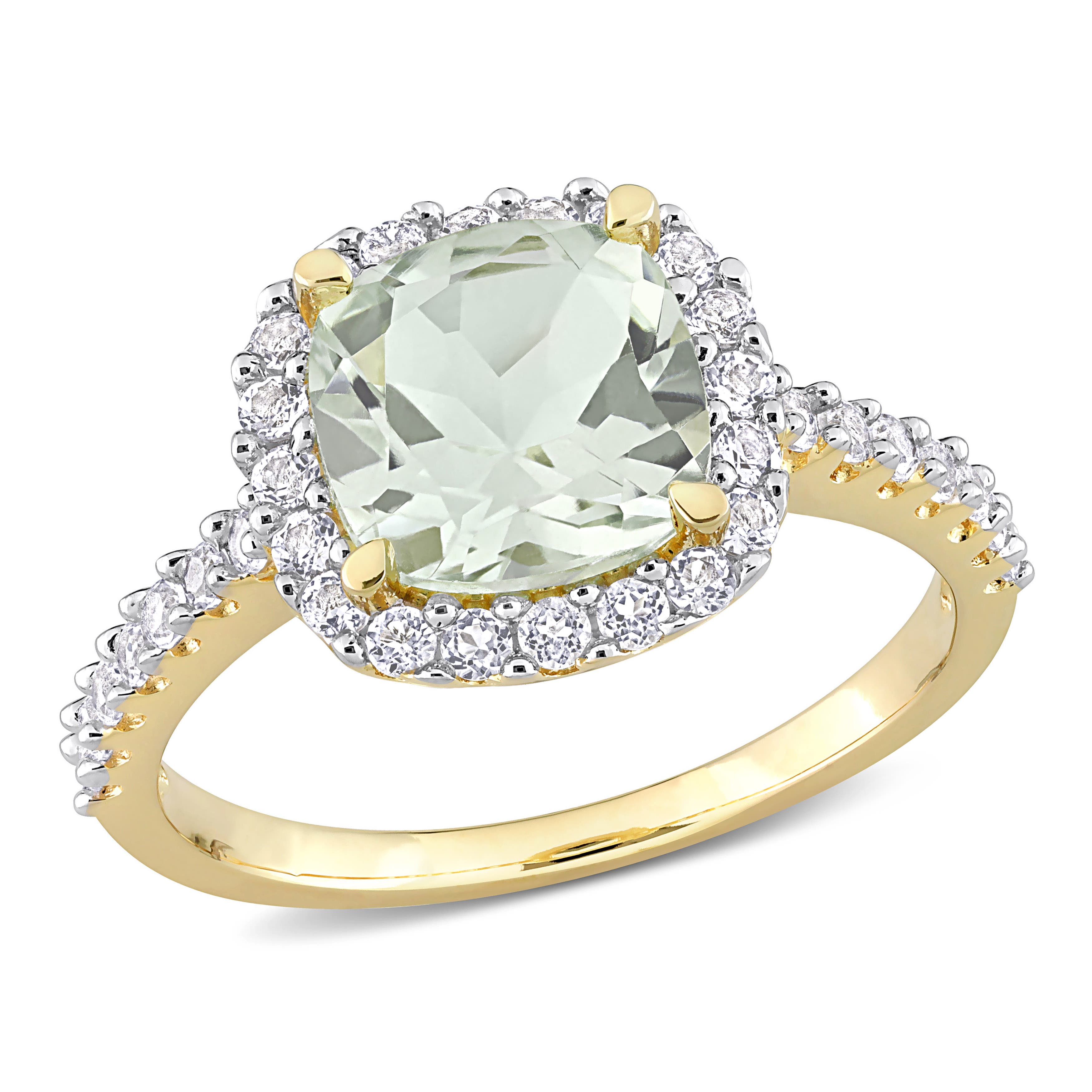 selected Green Quartz/Yellow-Plated
