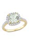  Green Quartz/Yellow-Plated