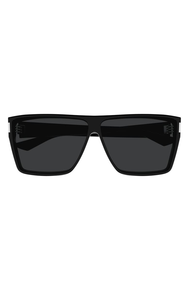Saint Laurent SL 756 64mm Oversize Rectangular Sunglasses, Main, color, 