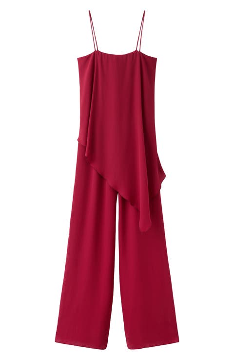 Ruffled Asymmetric Jumpsuit