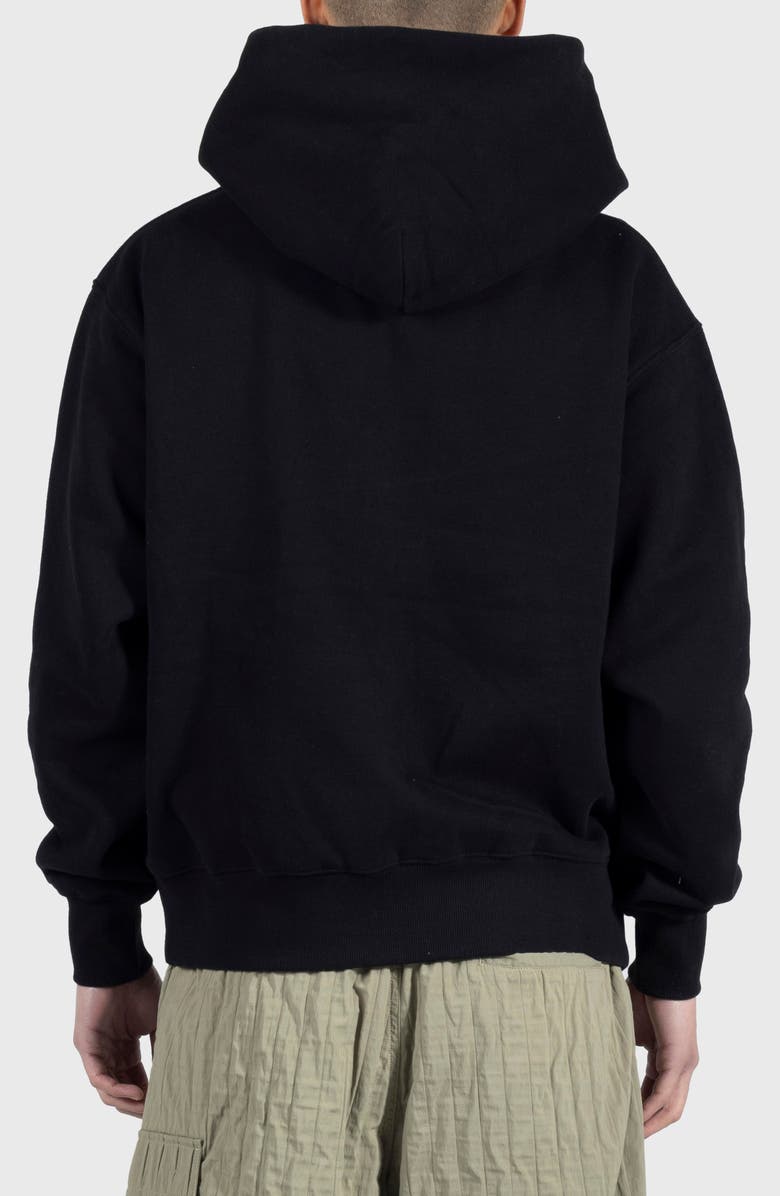 PLEASURES Split Graphic Zip Hoodie, Alternate, color, Black