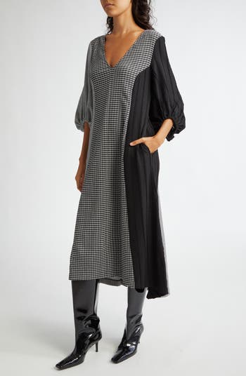 【関税込み】Stine Goya ブラック Elly オックスフォード Stine Goya Mixed Print Shift Dress | Nordstromrack