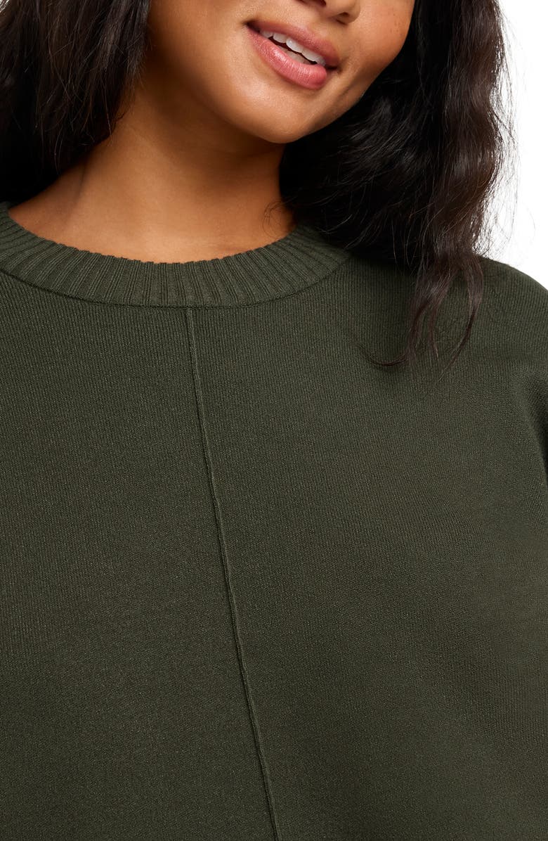Splendid x @cellajaneblog Front Seam Sweater, Alternate, color, Caviar