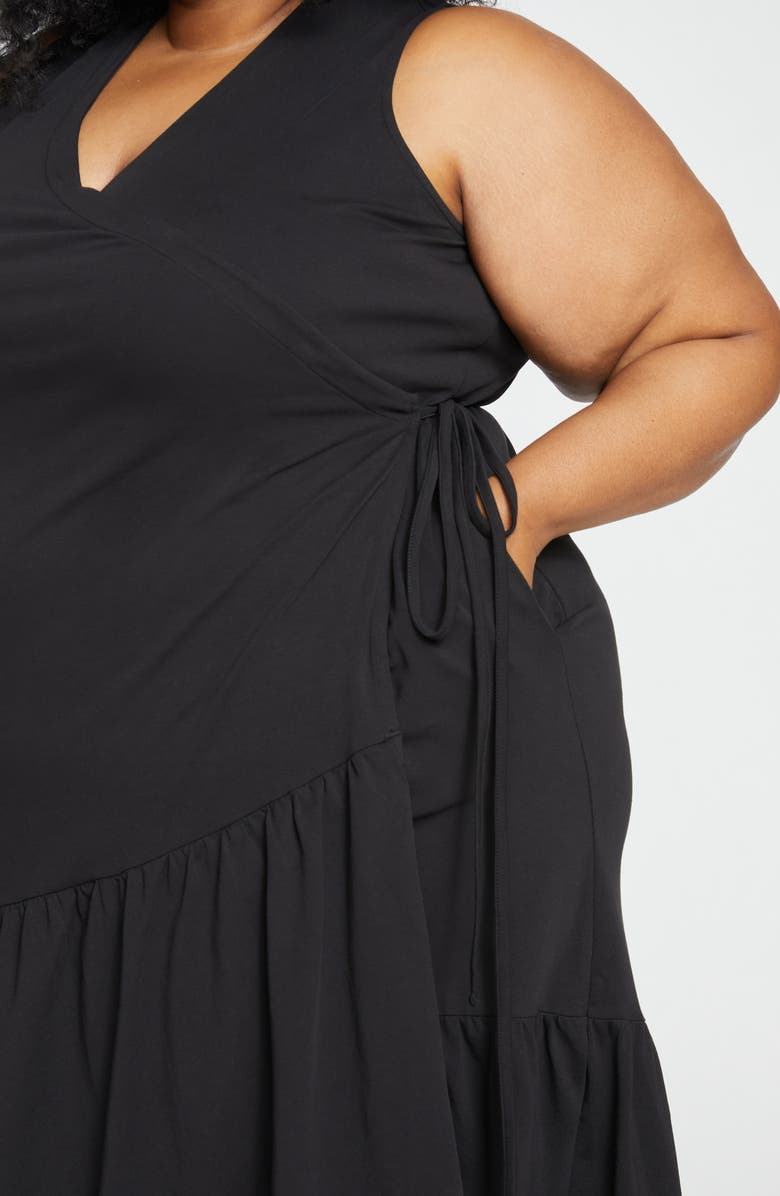 Universal Standard Twirl Tiered Wrap Dress, Alternate, color, 