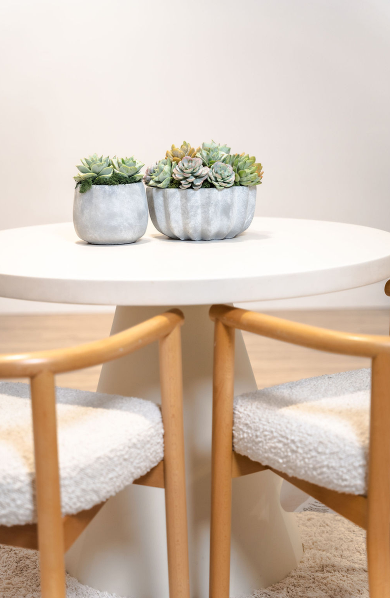 CocoBella Madison Pleated Ceramic Succulent Arrangement, Alternate, color, 