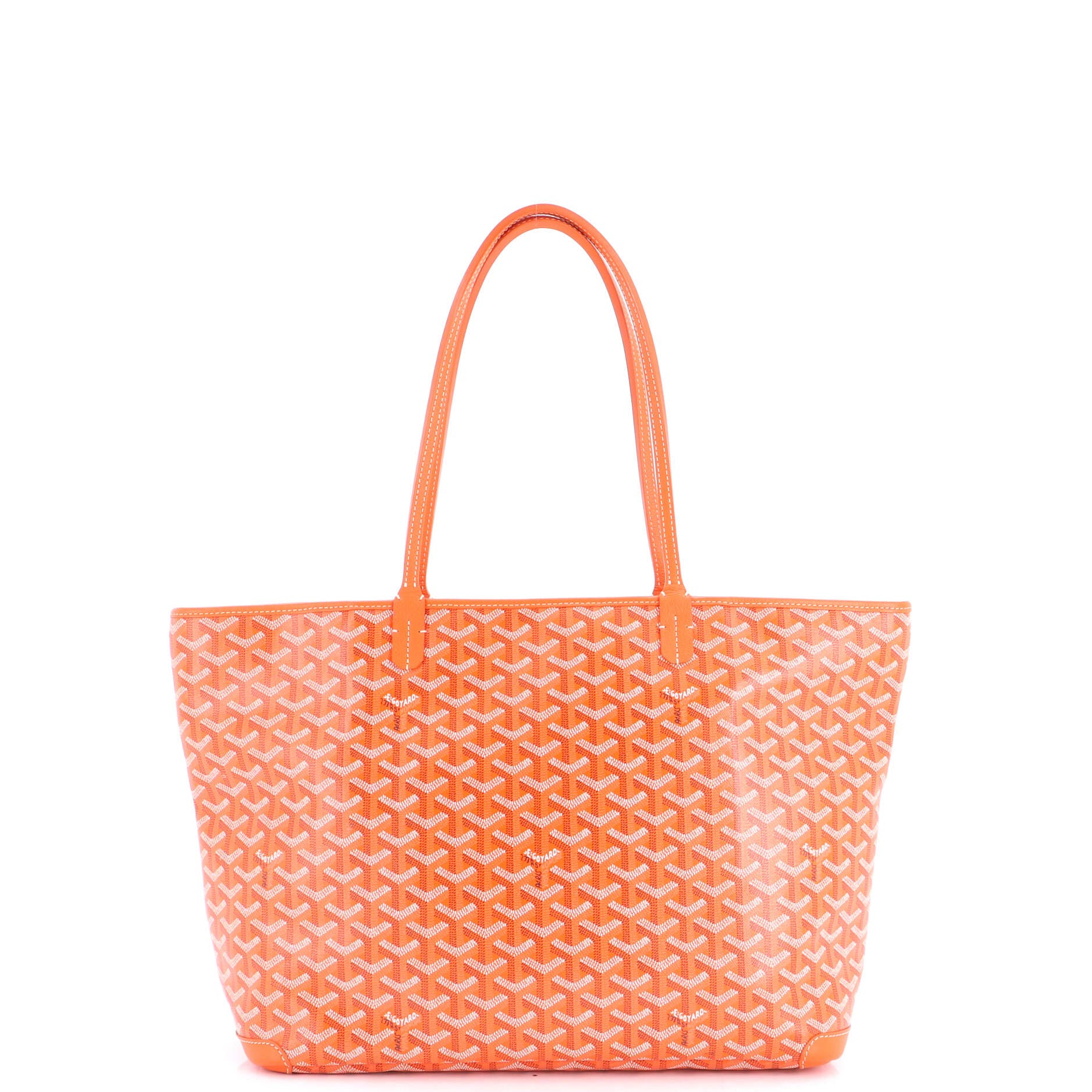 Pre-Owned Goyard Artois Tote Coated Canvas MM, Alternate, color, Orange