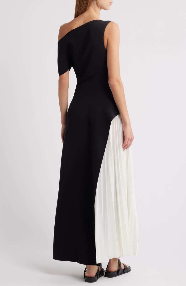 Acler Sudden One-Shoulder Contrast Gown, Alternate, color, 
