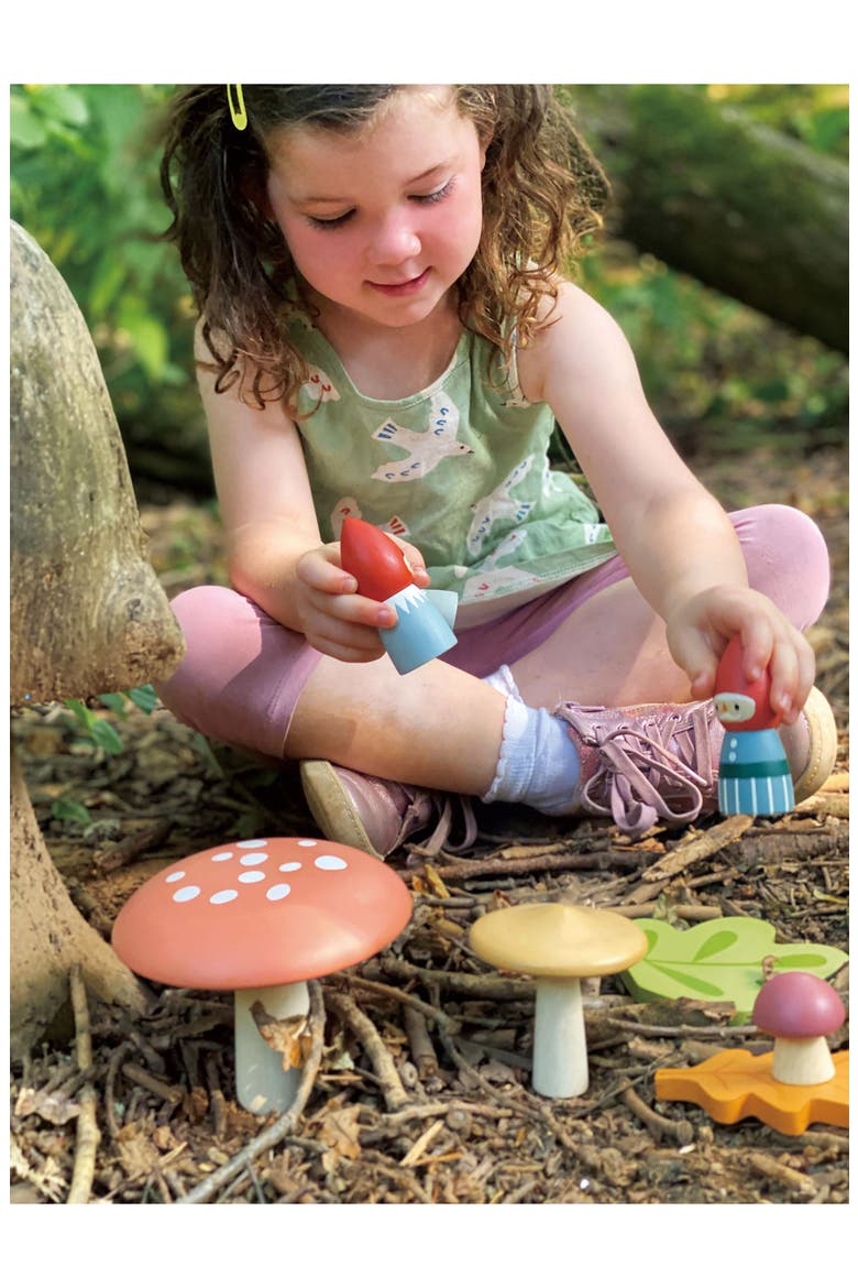 Woodland Gnome Family Wooden Playset, Alternate, color, MULTI