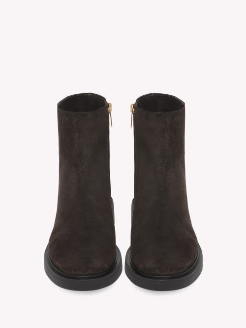 Gianvito Rossi Lexington Suede Ankle Boots In Brown