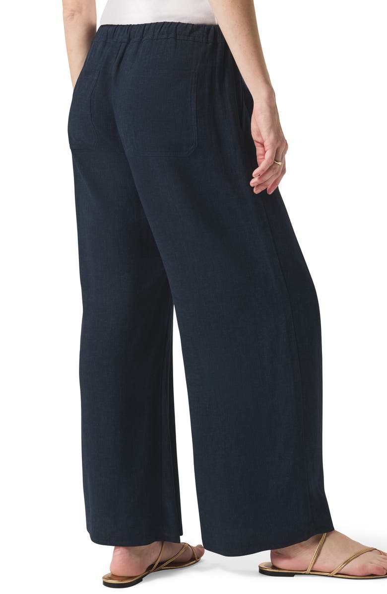 Splendid Coastal Crop Wide Leg Pants, Alternate, color, Navy