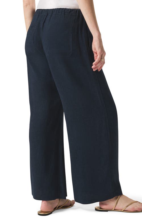 Splendid Coastal Crop Wide Leg Pants In Navy