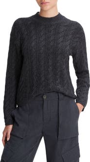 Vince Cable Knit Wool Blend Crewneck Sweater